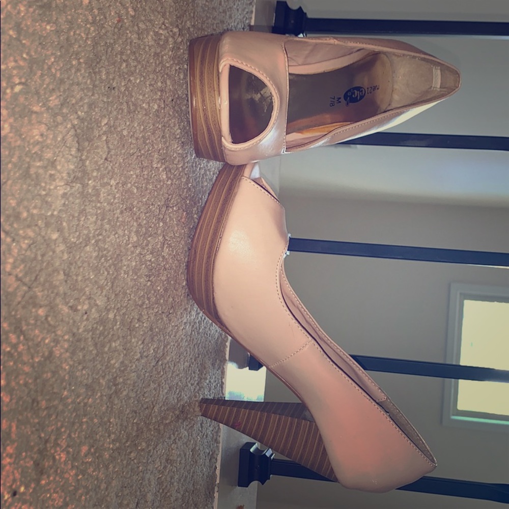 Baby Pink W 7/8 Heels